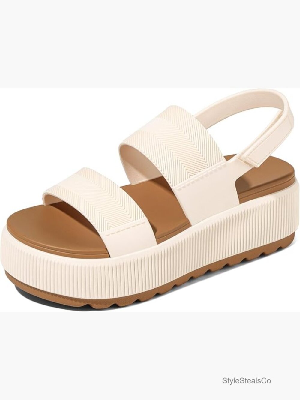 Platform Water Sandals Chunky Wedge Lug Sole Comfortable Waterproof Summer - Picture 1 of 6